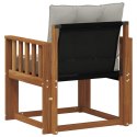 VidaXL Sofa na zewnątrz Lite Drewno Akacji Naturalny i Jasny Szary