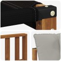 VidaXL Sofa na zewnątrz Lite Drewno Akacji Naturalny i Jasny Szary
