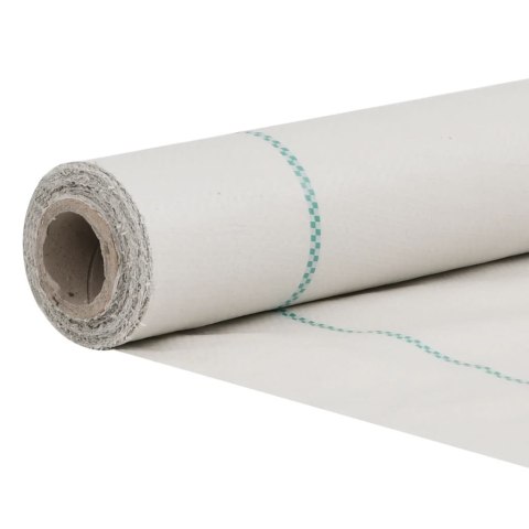 VidaXL Agrowłóknina antychwastowa, biała, 0,5x10 m, PP