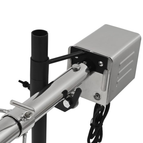 VidaXL Automatyczny rożen z silnikiem, stal nierdzewna, 207x45x81 cm