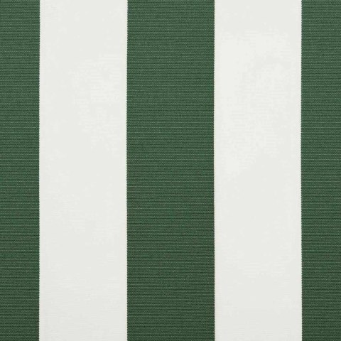 VidaXL Faldra do Markizy Zielony i Biały 280 x 20 cm Płótno