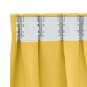VidaXL Firany blackout z kółkami 2 pcs Musztardowy Żółty 140 x 140 cm