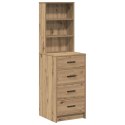 VidaXL Highboard dąb artisan 40 x 41 x 135 cm Materiał drewnopochodny