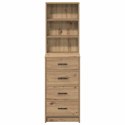 VidaXL Highboard dąb artisan 40 x 41 x 135 cm Materiał drewnopochodny