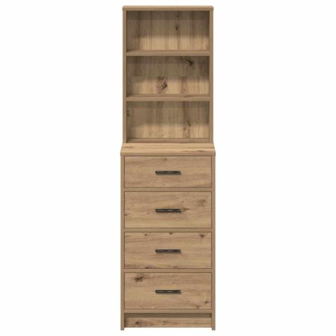VidaXL Highboard dąb artisan 40 x 41 x 135 cm Materiał drewnopochodny