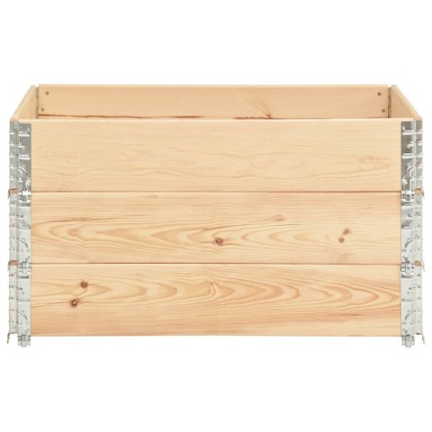 VidaXL Nadstawki paletowe, 3 szt., 50x100 cm, lite drewno sosnowe