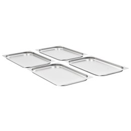 POJEMNIKI GASTRONOMICZNE GN 1/1 20 MM STAL NIERDZEWNA TACA ZESTAW 4 SZTUKI