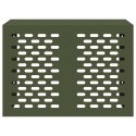 VidaXL Pokrywa do klimatyzatora oliwkowy 100 x 50 x 70 cm Stal