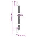 VidaXL Ścienne drzewko dla kota z drapakiem, jasnoszare, 142,5 cm