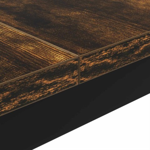 VidaXL Stolik kawowy Dąb dymny 100 x 100 x 45 cm