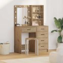 TOALETKA 2 PCS BRĄZOWA 50X41X135CM MATERIAŁ DREWNOPOCHODNY