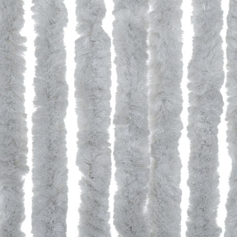 VidaXL Zasłona przeciwko owadom, szara, 100x200 cm, szenil