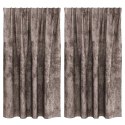 VidaXL Zasłony z weluru 2 pcs Cappuccino 140 x 140 cm Aksamit