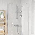 VidaXL Zestaw systemu prysznicowego chromowany 70 cm Stal nierdzewna