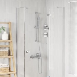 VidaXL Zestaw systemu prysznicowego chromowany 70 cm Stal nierdzewna