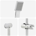 VidaXL Zestaw systemu prysznicowego chromowany 70 cm Stal nierdzewna