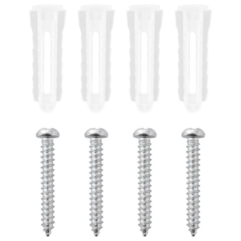 VidaXL Zestaw systemu prysznicowego chromowany 70 cm Stal nierdzewna