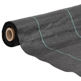 VidaXL Agrowłóknina antychwastowa, czarna, 4x25 m, PP