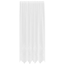 VidaXL Firanka Koronkowa z zasłonami Biały 200 x 150 cm Poliester