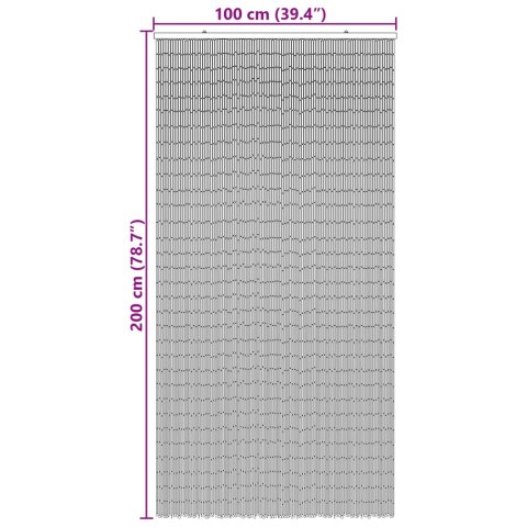 VidaXL Firanka na drzwi przeciw owadom wielokolorowy 200 x 100 cm