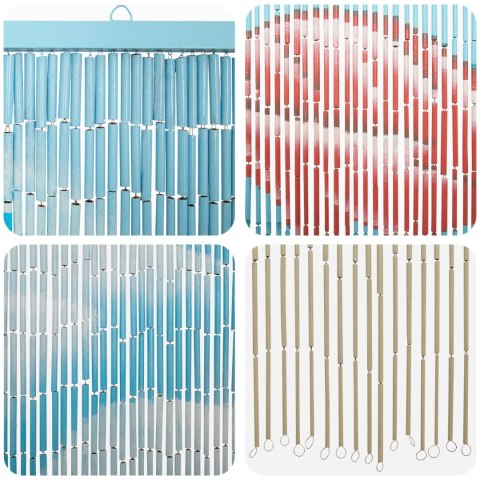 VidaXL Firanka na drzwi przeciw owadom wielokolorowy 200 x 100 cm