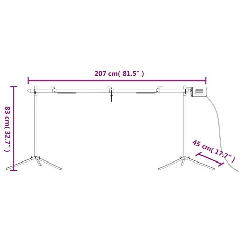 VidaXL Grill z automatycznym rożnem i tacką, stal nierdzewna