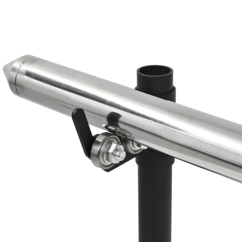 VidaXL Grill z automatycznym rożnem i tacką, stal nierdzewna