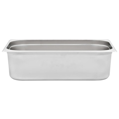 VidaXL Pojemniki gastronomiczne 2 szt. GN 1/1, 150 mm, stal nierdzewna