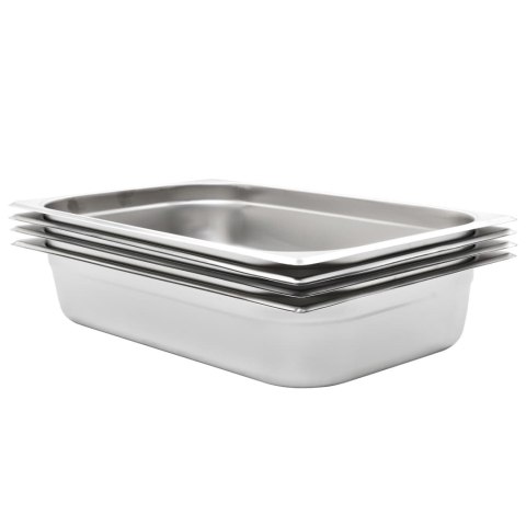 POJEMNIKI GASTRONOMICZNE GN 1/1 100 MM STAL NIERDZEWNA BEMAR ZESTAW 4 SZTUKI