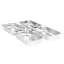 POJEMNIKI GASTRONOMICZNE GN 1/1 100 MM STAL NIERDZEWNA BEMAR ZESTAW 4 SZTUKI