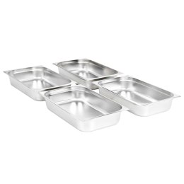 POJEMNIKI GASTRONOMICZNE GN 1/1 100 MM STAL NIERDZEWNA BEMAR ZESTAW 4 SZTUKI