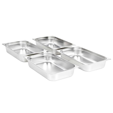 POJEMNIKI GASTRONOMICZNE GN 1/1 100 MM STAL NIERDZEWNA BEMAR ZESTAW 4 SZTUKI