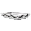POJEMNIKI GASTRONOMICZNE GN 1/1 40 MM STAL NIERDZEWNA BEMAR ZESTAW 4 SZTUKI