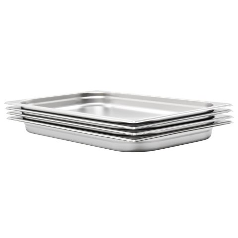 POJEMNIKI GASTRONOMICZNE GN 1/1 40 MM STAL NIERDZEWNA BEMAR ZESTAW 4 SZTUKI