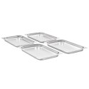 POJEMNIKI GASTRONOMICZNE GN 1/1 40 MM STAL NIERDZEWNA BEMAR ZESTAW 4 SZTUKI
