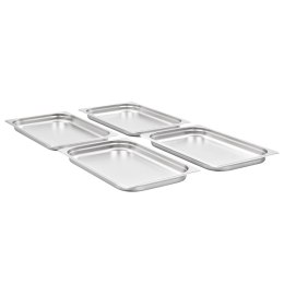 POJEMNIKI GASTRONOMICZNE GN 1/1 40 MM STAL NIERDZEWNA BEMAR ZESTAW 4 SZTUKI