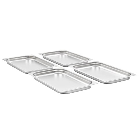 POJEMNIKI GASTRONOMICZNE GN 1/1 40 MM STAL NIERDZEWNA BEMAR ZESTAW 4 SZTUKI