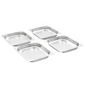 POJEMNIKI GASTRONOMICZNE GN 1/2 40 MM STAL NIERDZEWNA BEMAR ZESTAW 8 SZTUK
