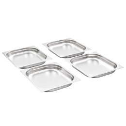 POJEMNIKI GASTRONOMICZNE GN 1/2 40 MM STAL NIERDZEWNA BEMAR ZESTAW 8 SZTUK