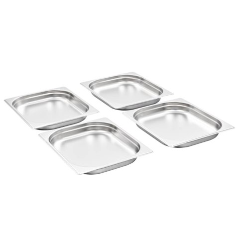 POJEMNIKI GASTRONOMICZNE GN 1/2 40 MM STAL NIERDZEWNA BEMAR ZESTAW 8 SZTUK