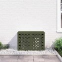 VidaXL Pokrywa do klimatyzatora oliwkowy 90 x 40 x 60 cm Stal