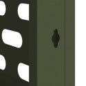 VidaXL Pokrywa do klimatyzatora oliwkowy 90 x 40 x 60 cm Stal