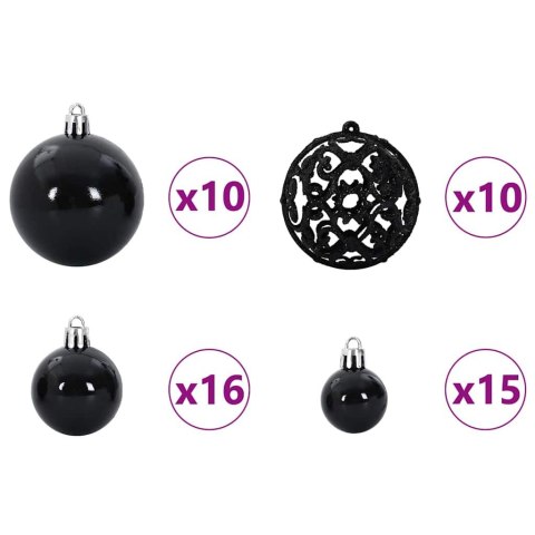VidaXL Sztuczna choinka z oświetleniem na Boże Narodzenie 240 cm PVC