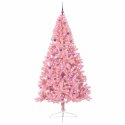 VidaXL Sztuczna choinka z oświetleniem na Boże Narodzenie 240 cm PVC