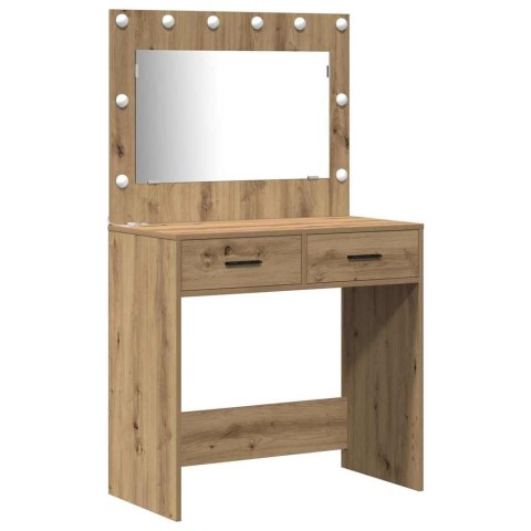 TOALETKA 3 PCS DĄB RZEMIEŚLNICZY MATERIAŁ DREWNOPOCHODNY