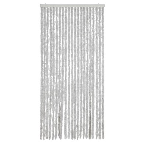 VidaXL Zasłona przeciwko owadom, szara, 90x200 cm, szenil