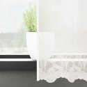 VidaXL Firanka Koronkowa z zasłonami Biały 160 x 600 cm Poliester