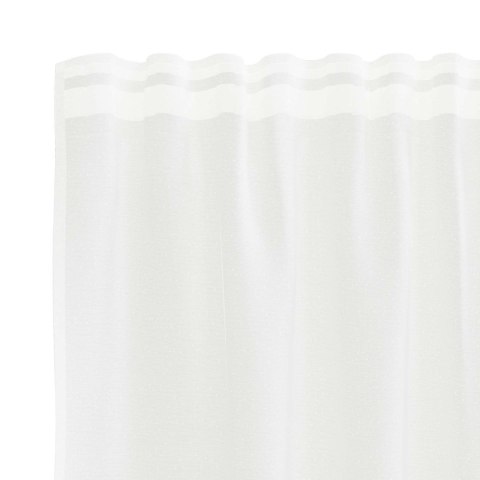 VidaXL Firanka Koronkowa z zasłonami Biały 160 x 600 cm Poliester