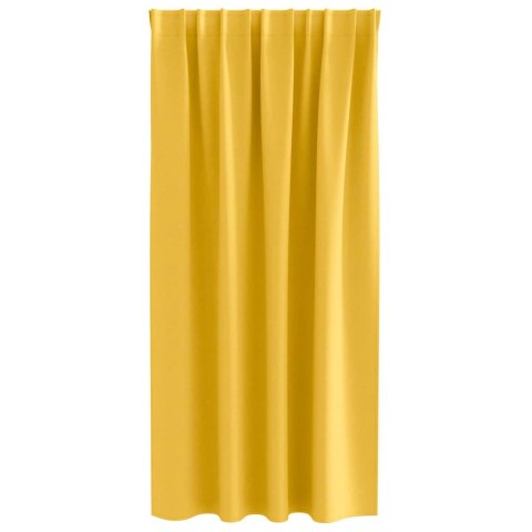 VidaXL Firany blackout z kółkami 2 pcs Musztardowy Żółty 175 x 140 cm