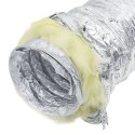 VidaXL Przewód wentylacyjny, izolowany, aluminiowy, 6 m, Ø15 cm